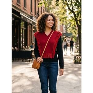 ALTUZARRA Ming Fringed Wool Sweater Size S